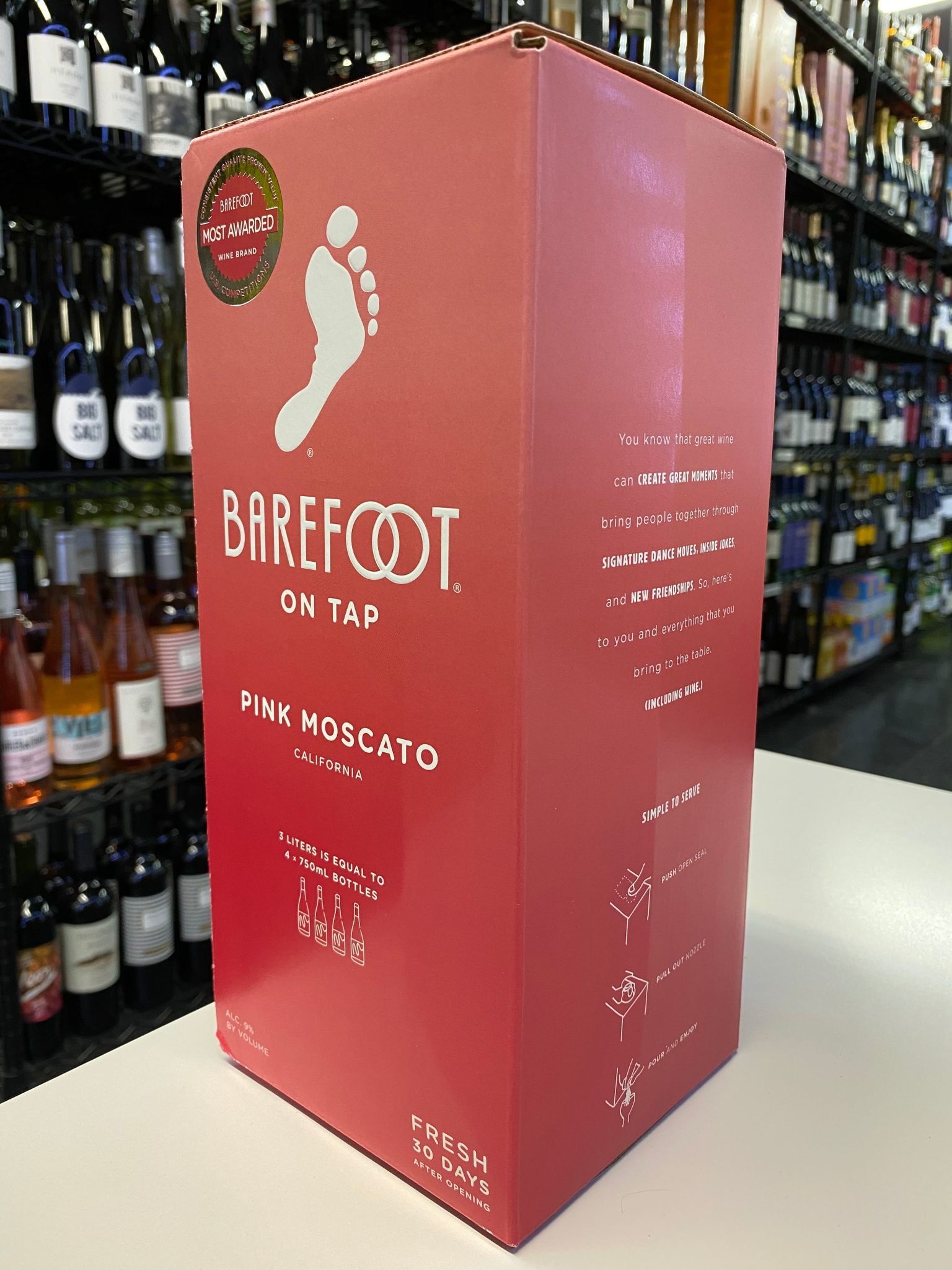 Barefoot Barefoot Pink Moscato NV 3L