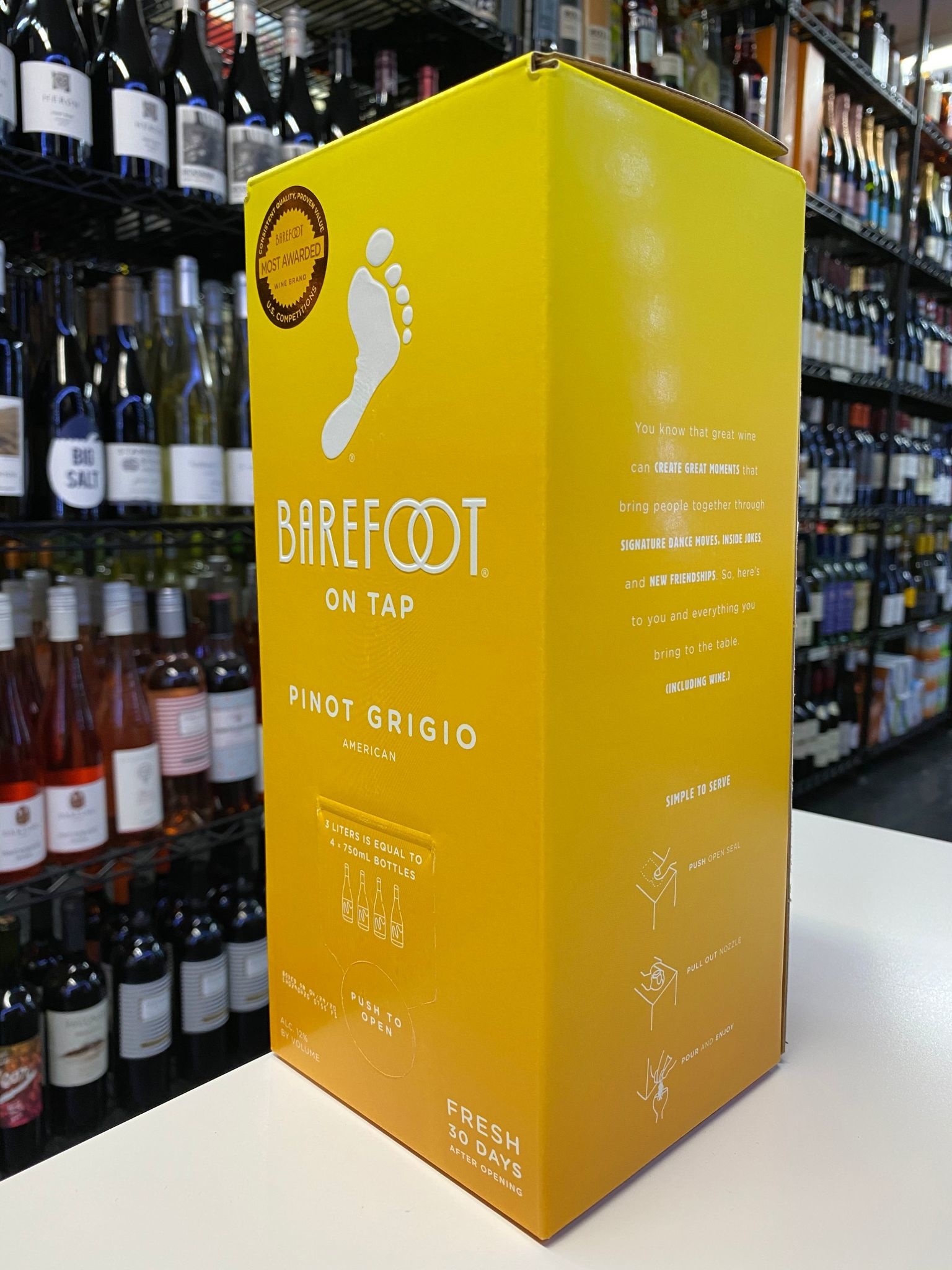 Barefoot Barefoot Pinot Grigio NV 3L