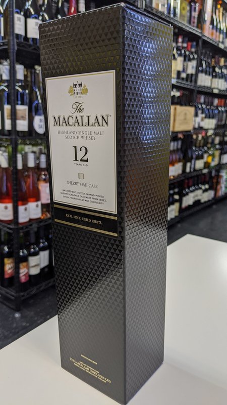 Macallan 12 Year Old Sherry Oak Single Malt Scotch Whisky 750ml
