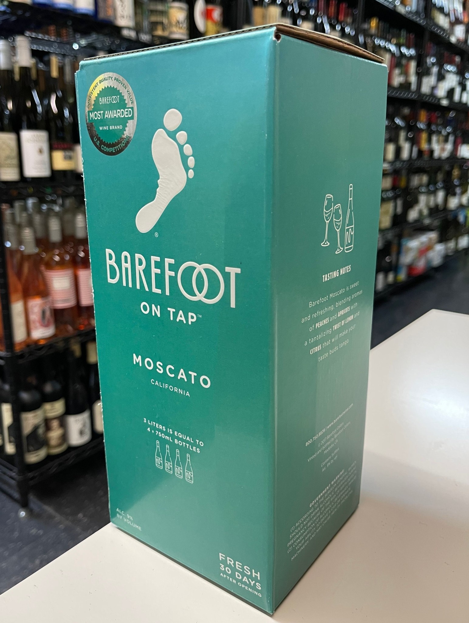 Barefoot Barefoot Moscato NV  3L