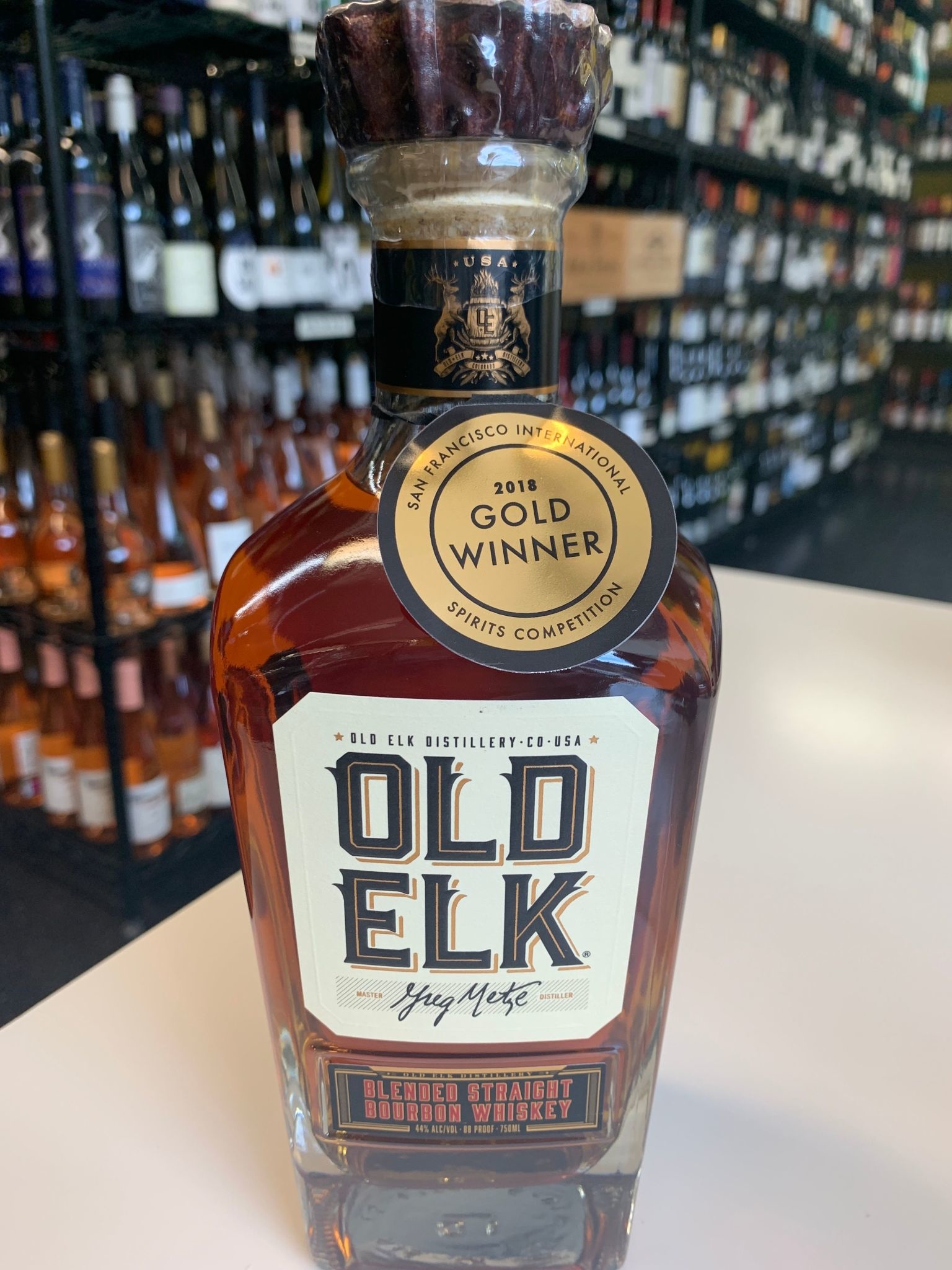 Old Elk  Blended Straight Bourbon Whiskey 750ml