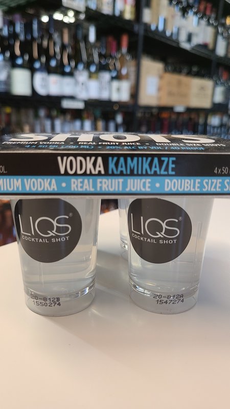 LIQS Kamikaze Tequila Shot 4 Pack 50ml