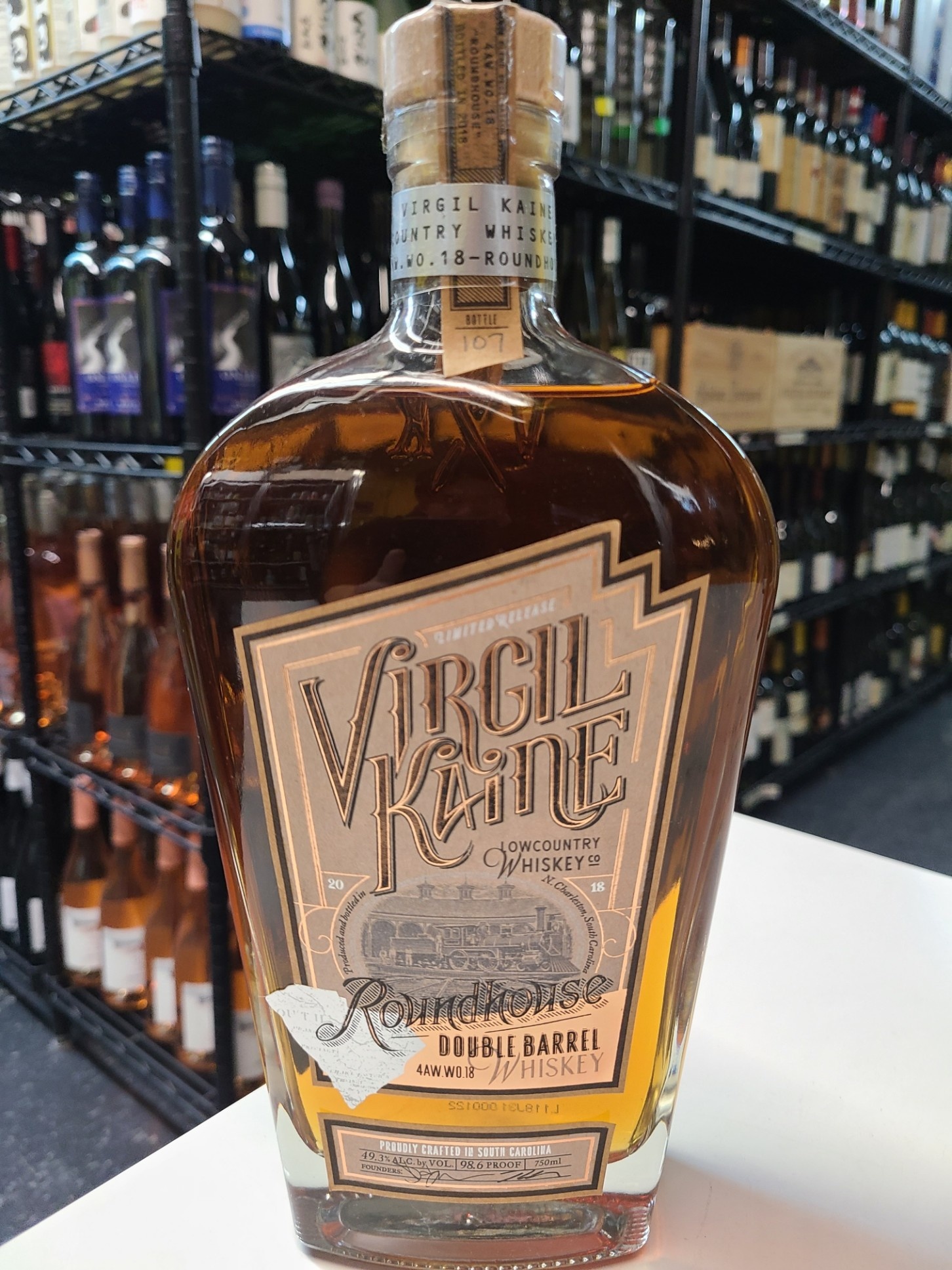 Virgil Kaine Roundhouse Double Barrel Bourbon  750ml