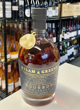 Milam & Greene Triple Cask Straight Bourbon Whiskey 750ml