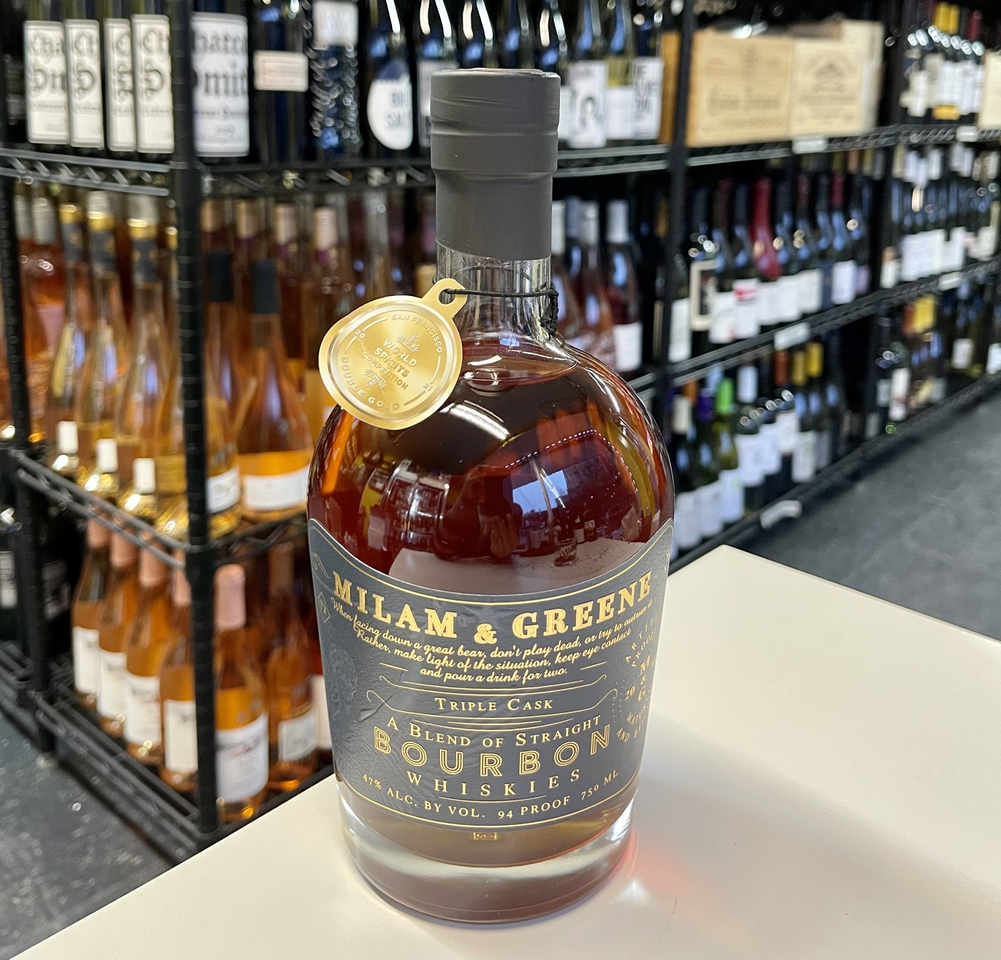 Milam & Greene Triple Cask Straight Bourbon Whiskey 750ml