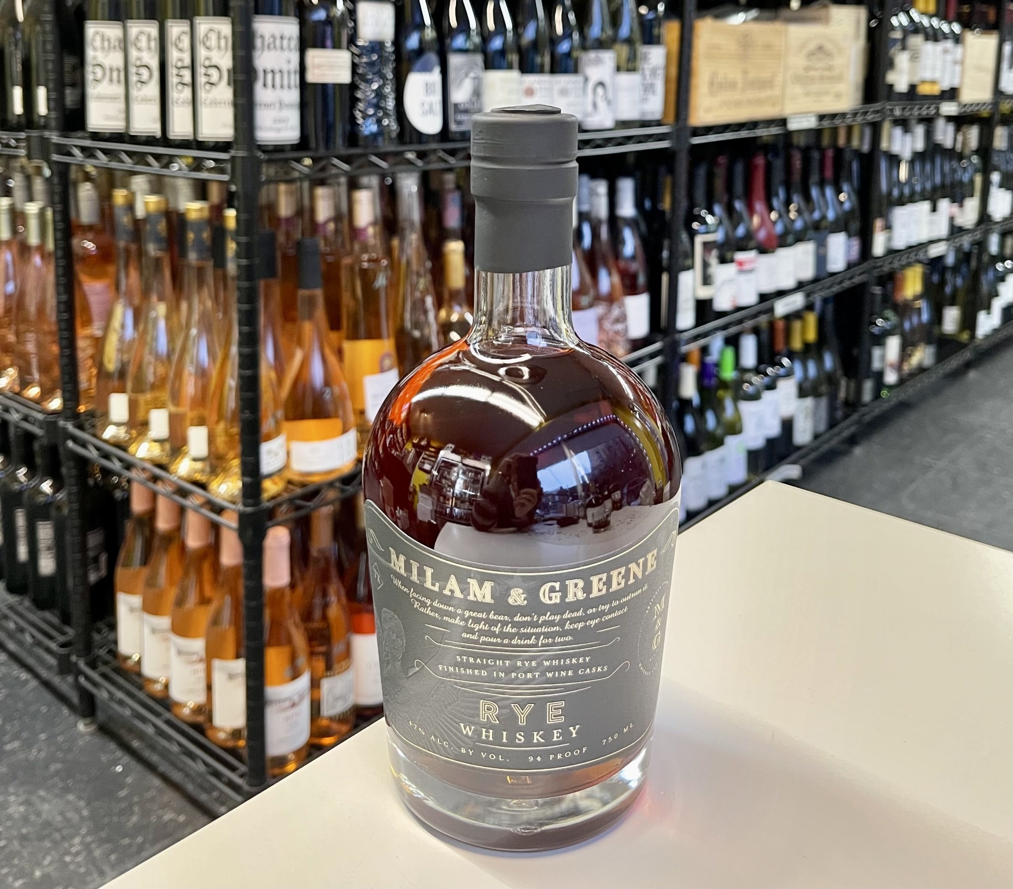 Milam & Greene Straight Rye Whiskey 750ml