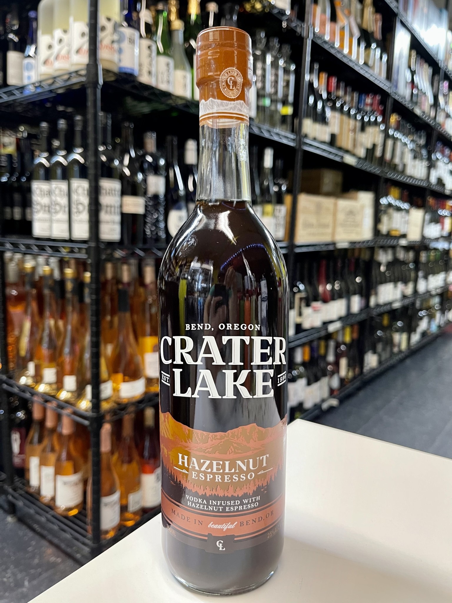 Crater Lake Hazelnut Espresso Vodka 750ml