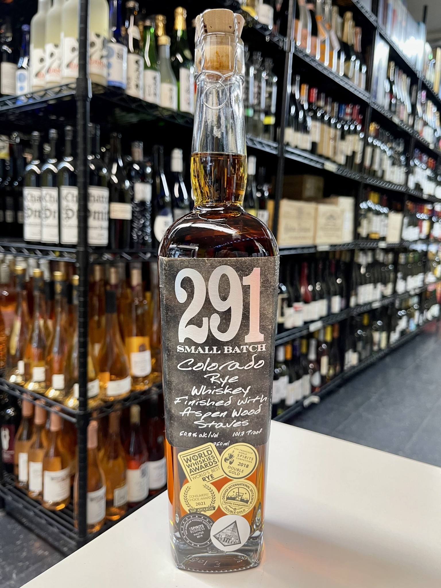 291 Small Batch Colorado Rye Whiskey 750ml Divino