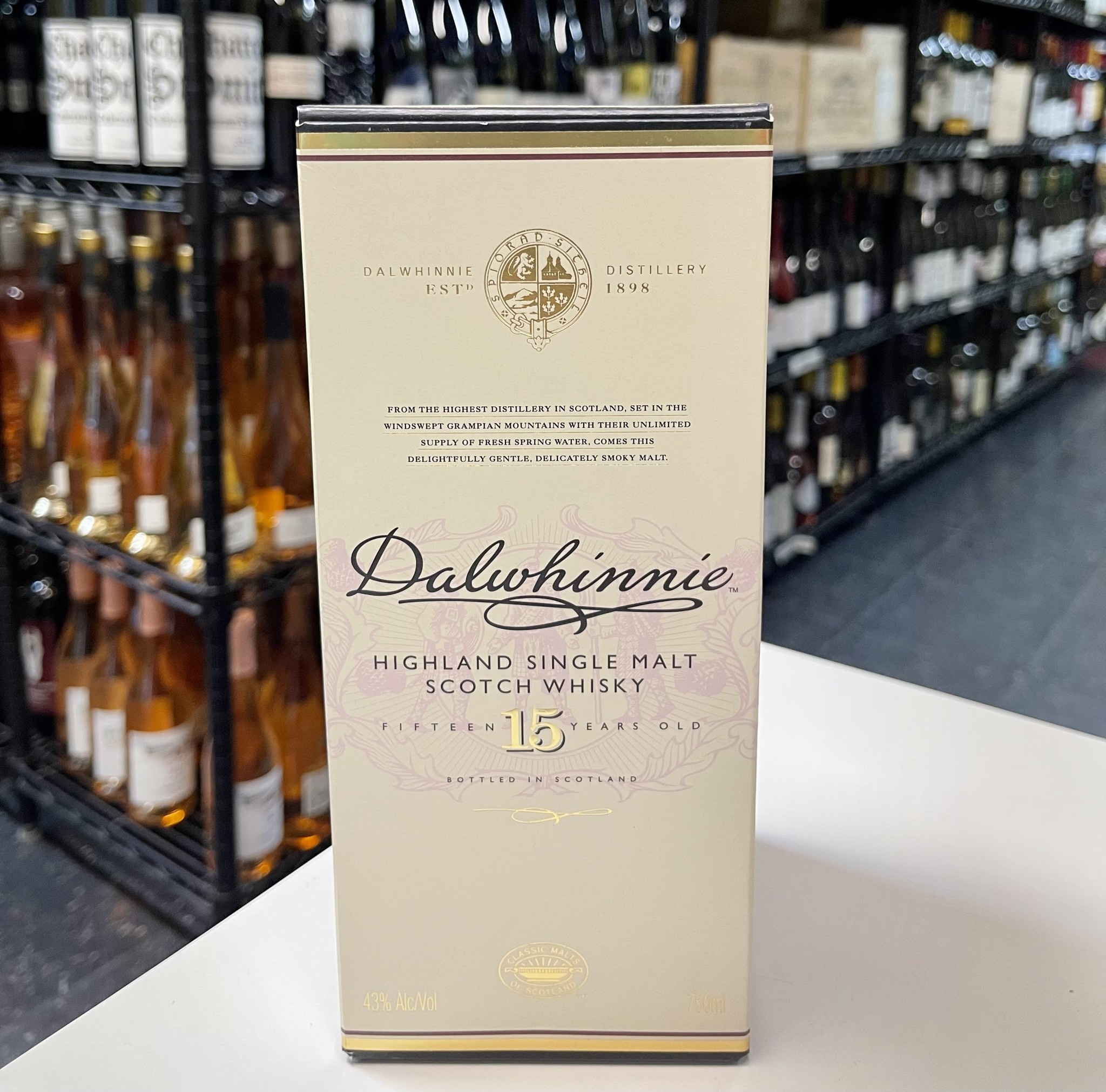 Dalwhinnie 15Y Highland Single Malt 750ml