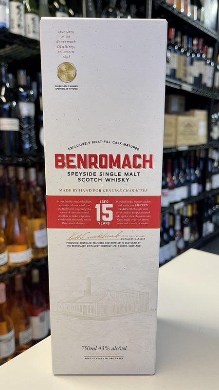 Benromach 15Y Single Malt Scotch Whisky 750ml