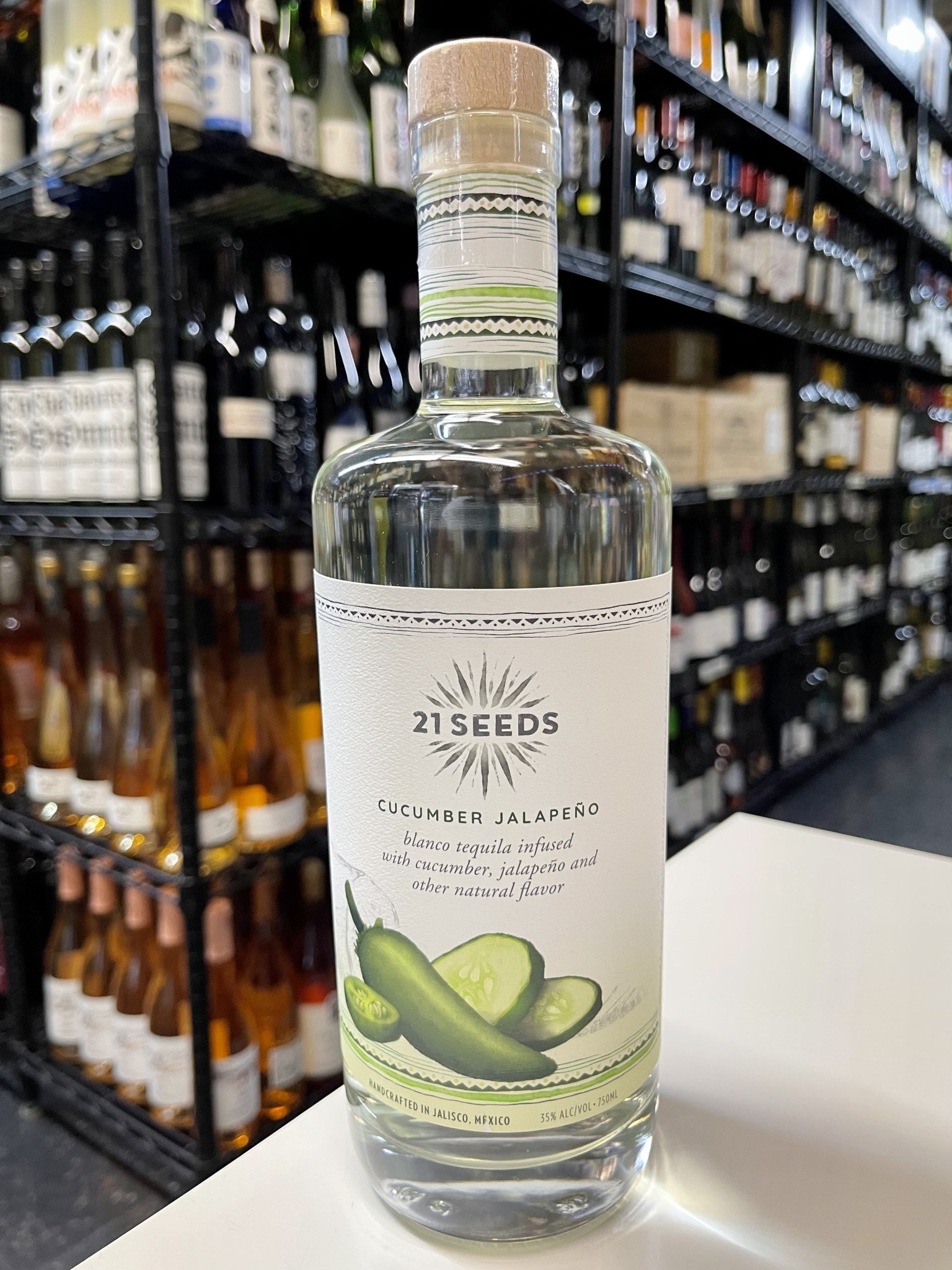 21 Seeds Tequila Blanco Cucumber Jalapeño 750ml