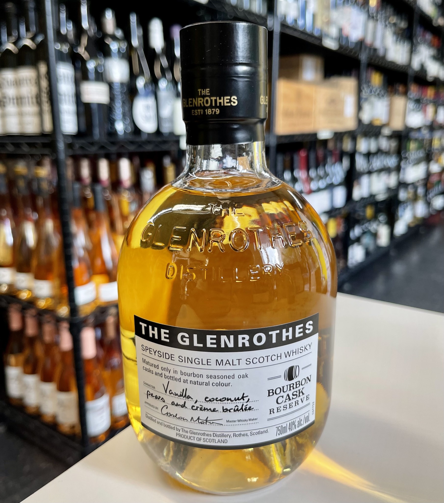 The Glenrothes Speyside Single Malt Scotch Bourbon Cask Reserve Whisky 750ml