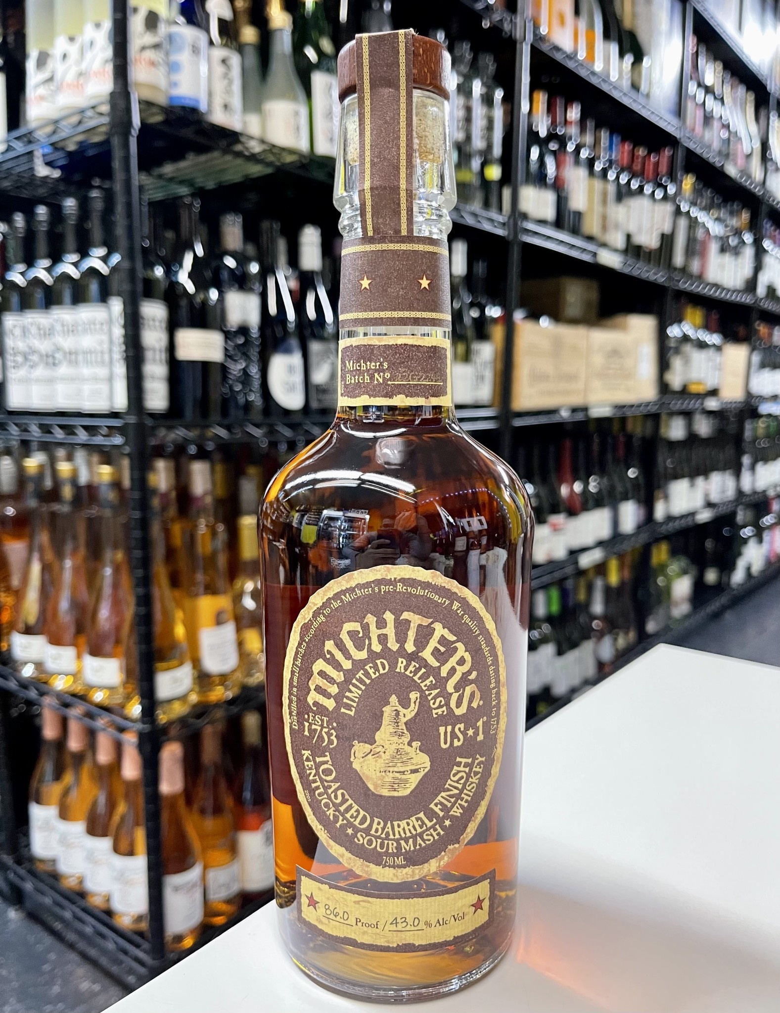 Michter's US☆1 Toasted Barrel Finish Sour Mash Whiskey 750ml - Divino