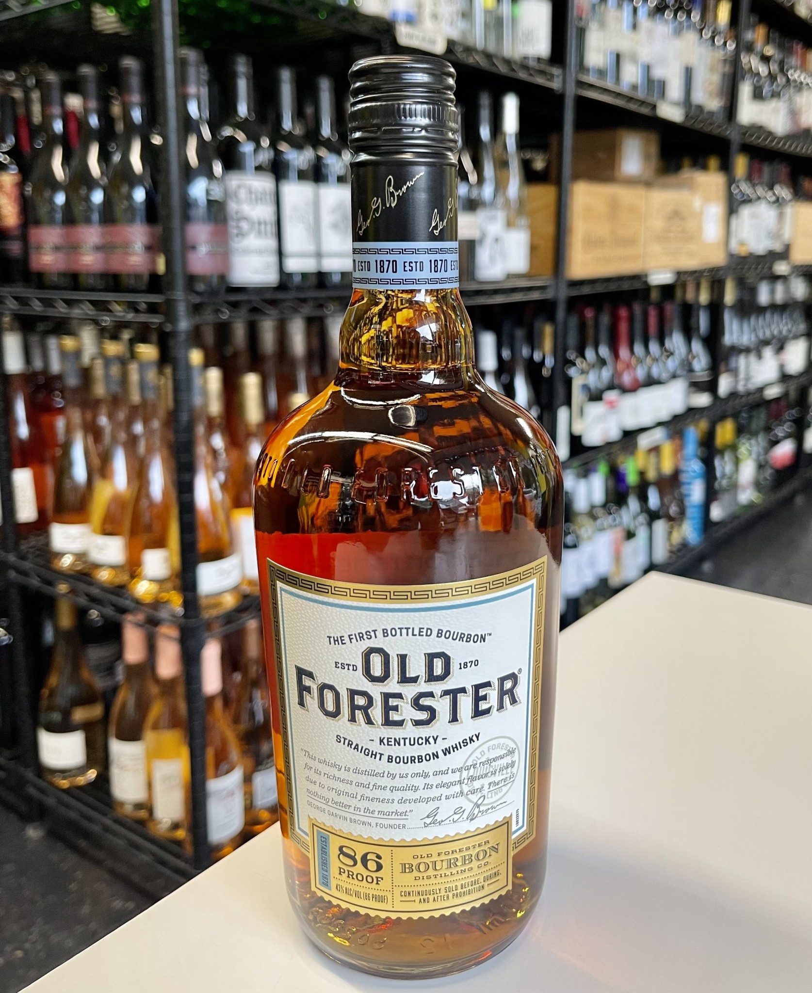 Old Forester Straight Bourbon Whisky 1L - Divino