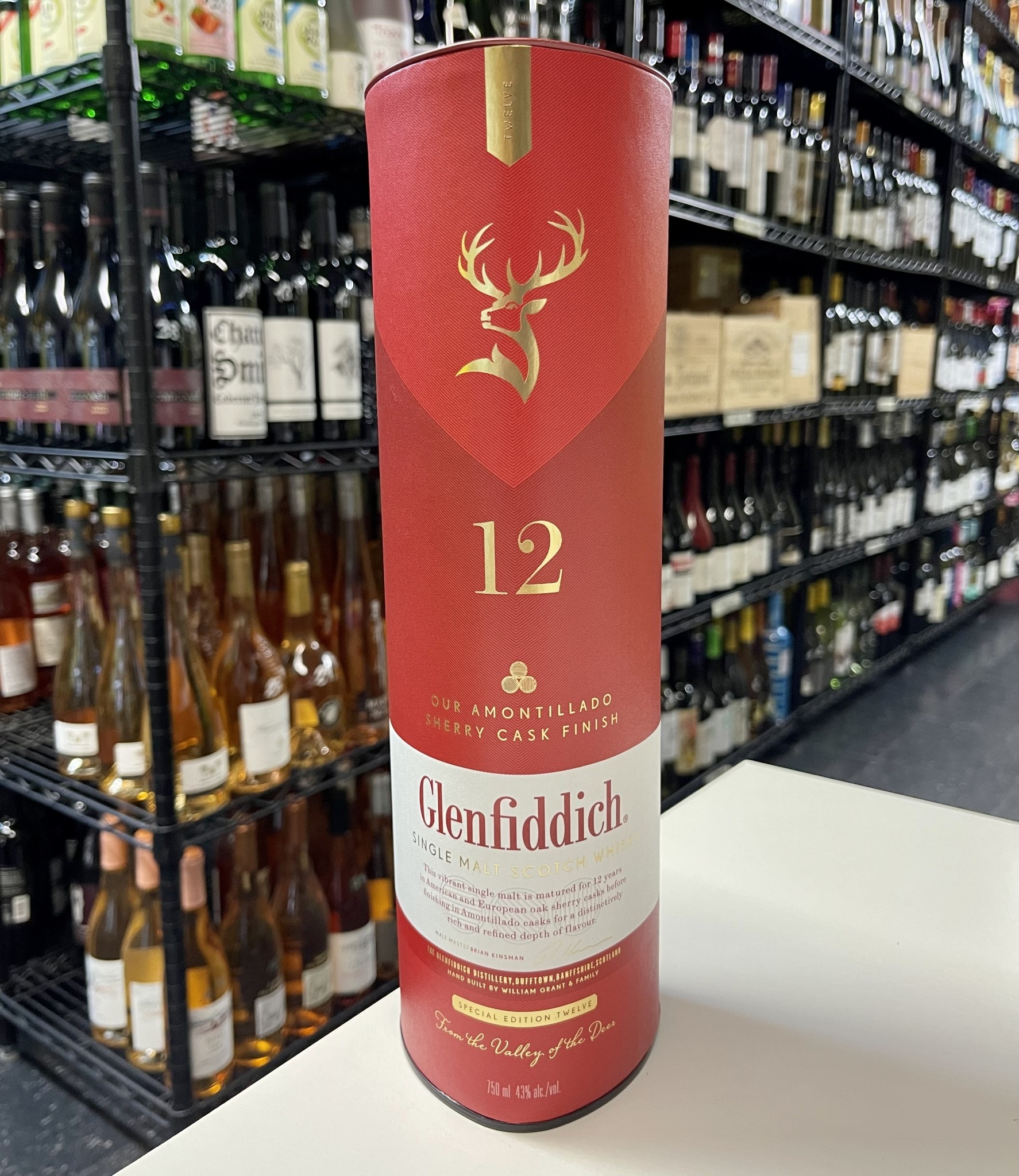 Glenfiddich 12 Year Sherry Cask Finish Scotch Whiskey 750ml