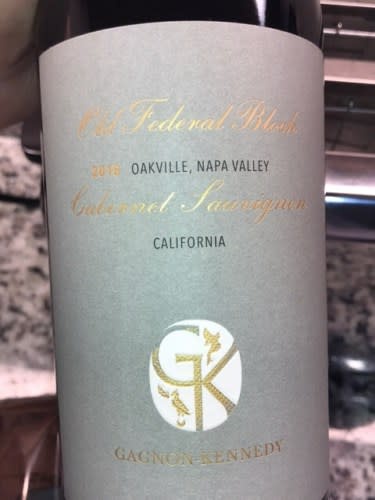 Gagnon Kennedy Old Federal Block Cabernet Sauvignon 2018