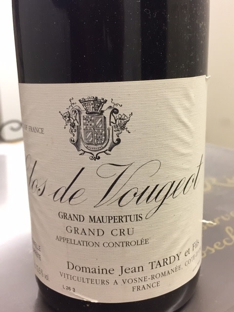 Jean Tardy & Fils Clos de Vougeot Grand Cru 'Grand Maupertuis' 2005