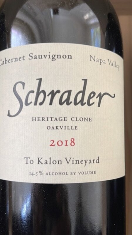 Schrader Schrader Heritage Clone To Kalon Vineyard 2019
