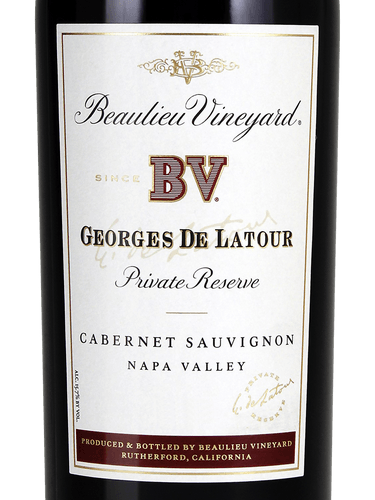 Beaulieu Vineyard (BV) Beaulieu Vineyard (BV) Georges De Latour Private Reserve Cabernet Sauvignon 1987