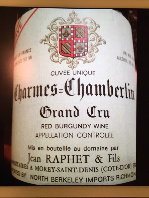 Gérard Raphet Cuvée Unique Reserve Charmes-Chambertin Grand Cru 2021