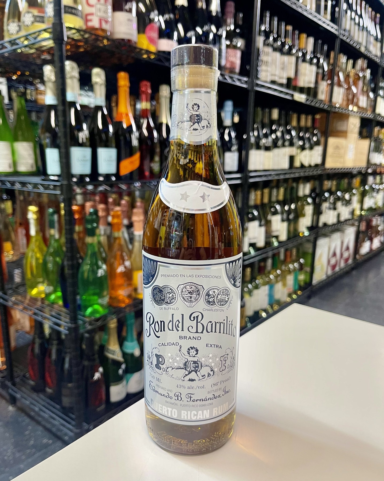 Ron del Barrilito Two Stars Puerto Rican Rum 750ml