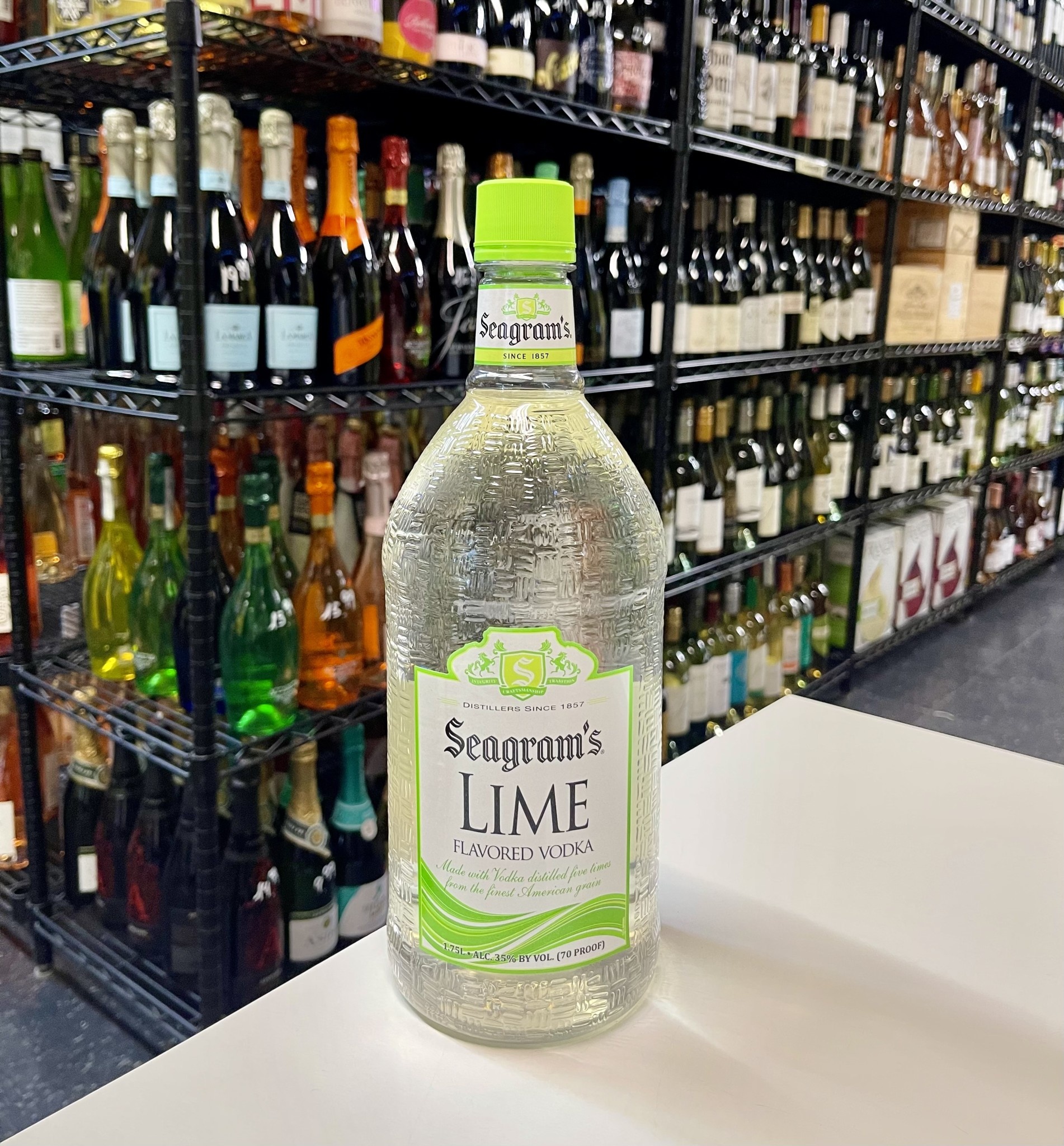 Seagrams Lime Flavored Vodka 1.75L