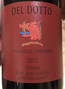 Del Dotto Del Dotto Syrah Cinghiale Vineyard 2007