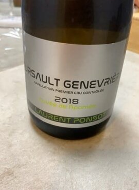 Laurent Ponsot Cuvée de L'ipomée Meursault Genevrières Premier Cru 2020