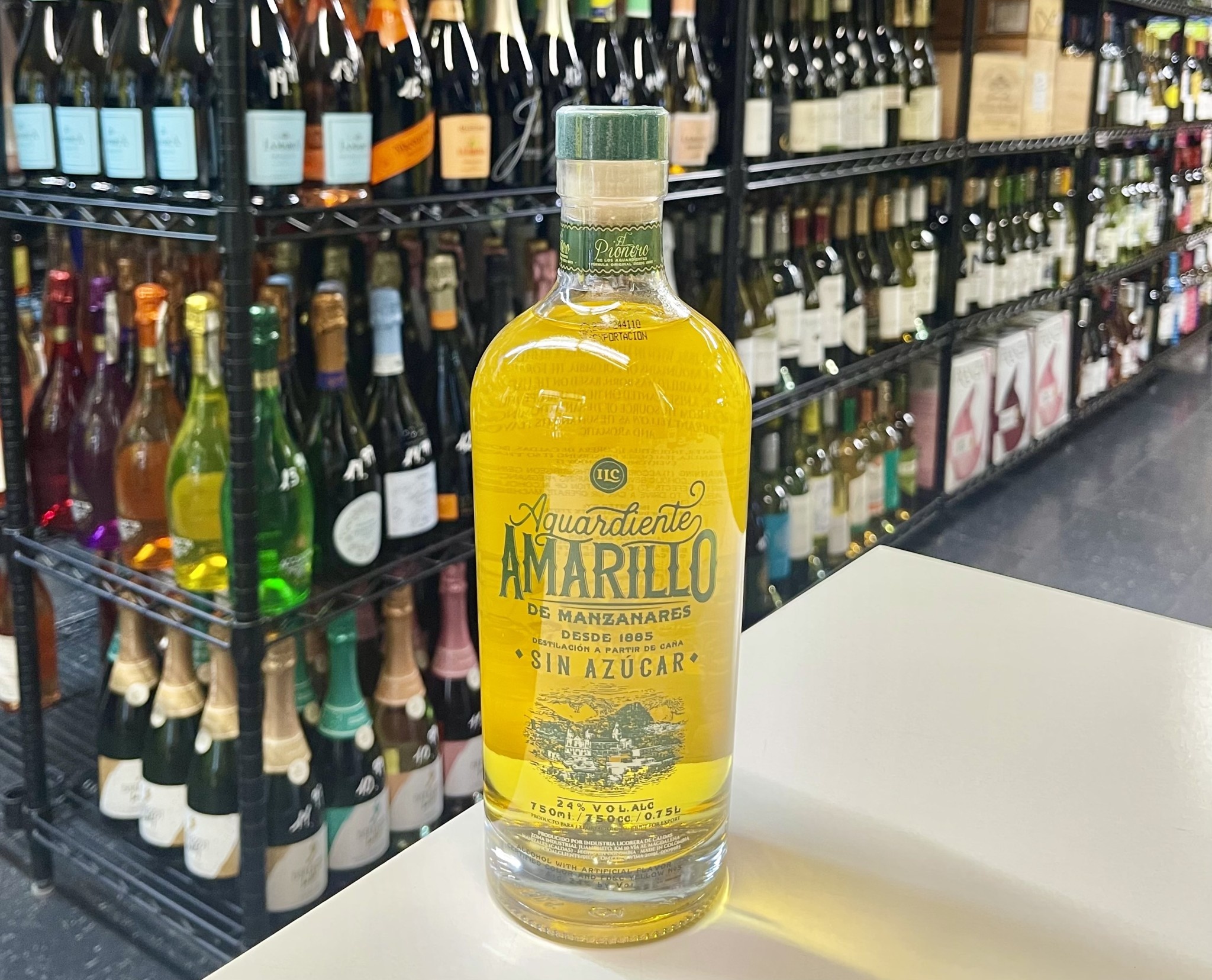 Aguardiente Amarillo De Manzanares Sin Azucar 750ml