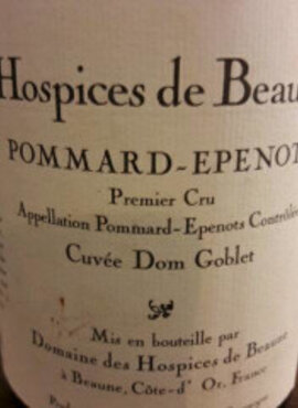Hospices de Beaune Pommard-Epenots Premier Cru Cuvée Dom Goblet 2020
