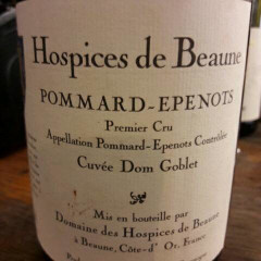 Hospices de Beaune Pommard-Epenots Premier Cru Cuvée Dom Goblet 2020