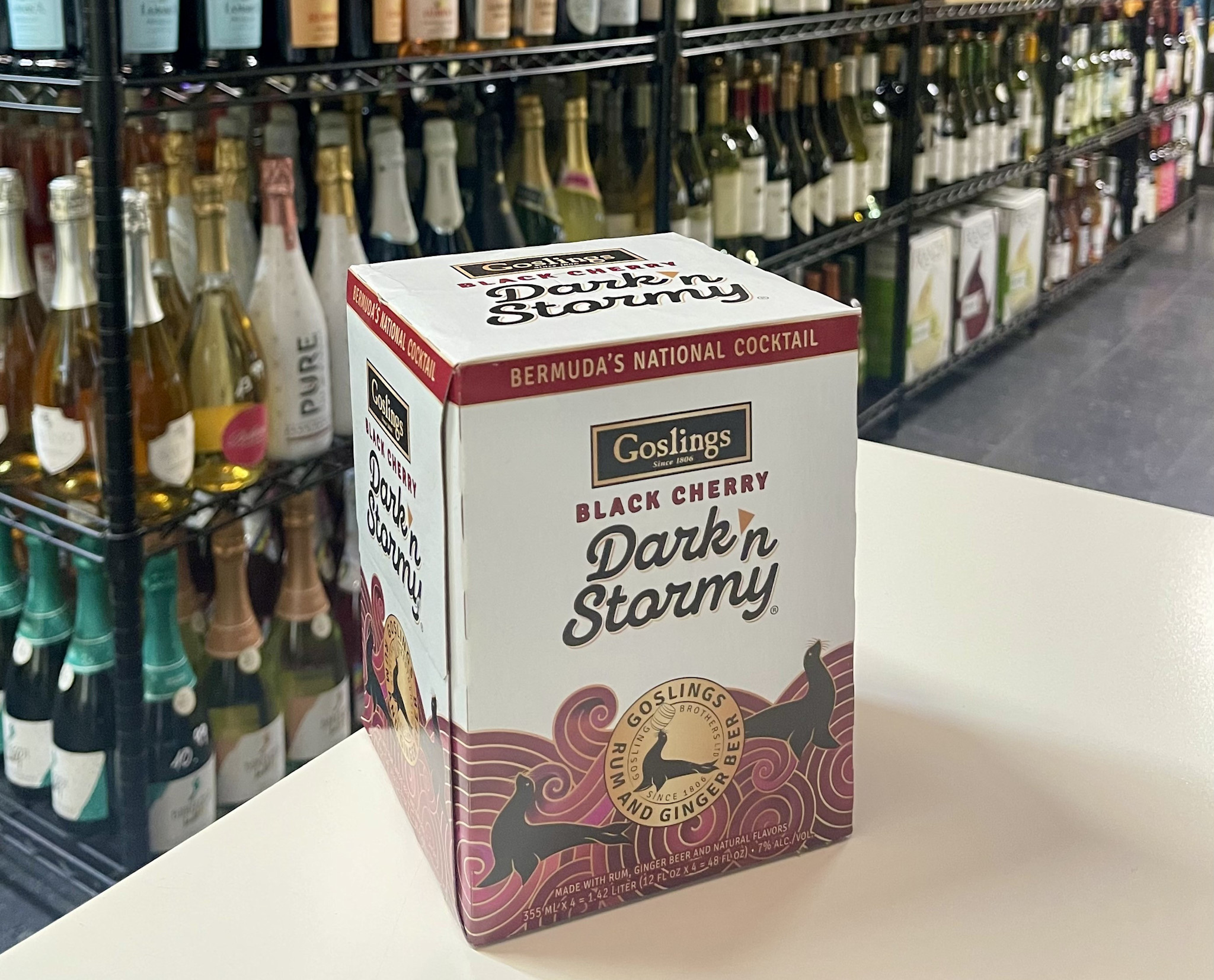 Gosling Goslings Dark 'n Stormy Black Cherry Cocktail Pack 355ml