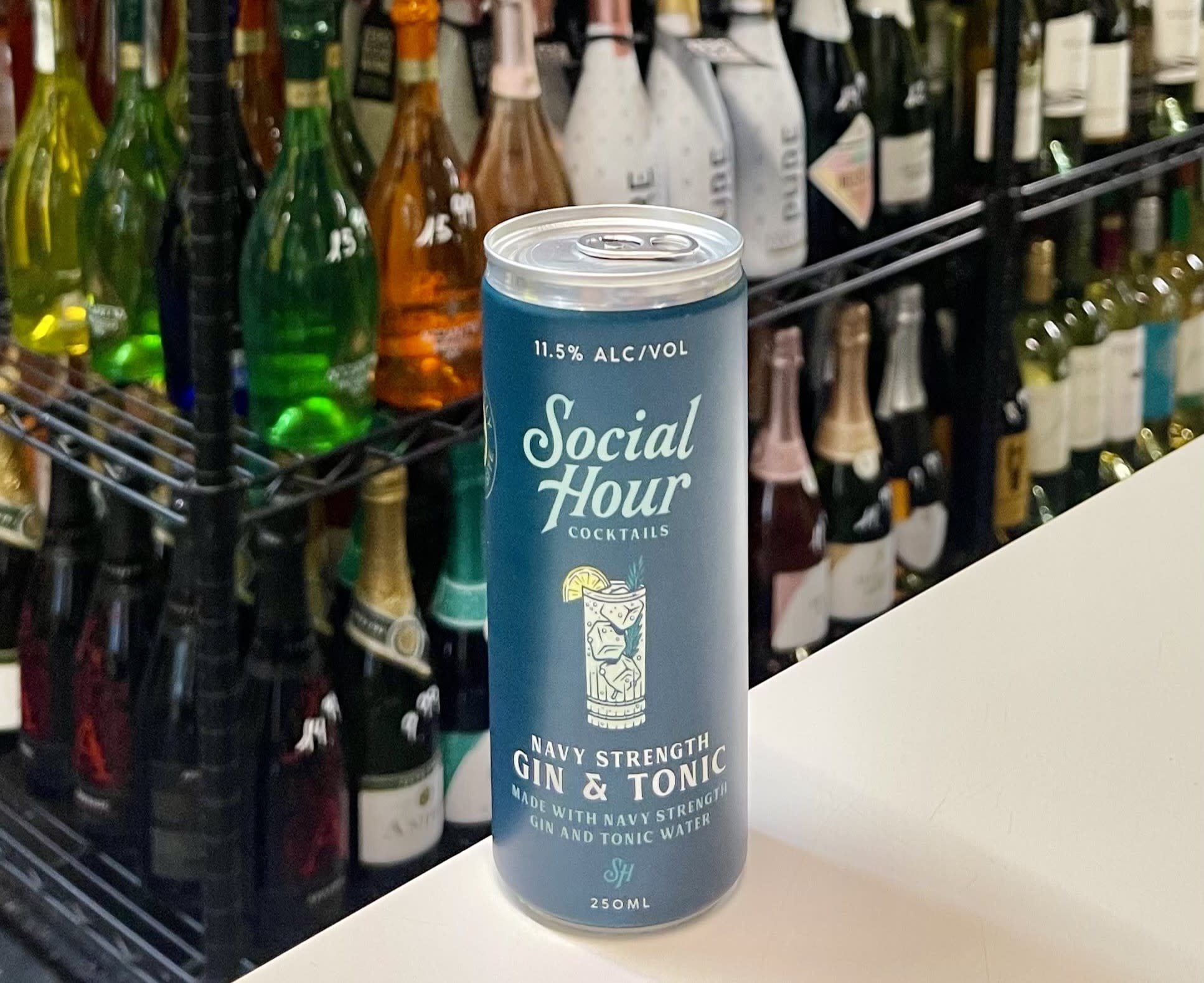 Social Hour Social Hour Navy Strength Gin & Tonic  Cocktail 250ml