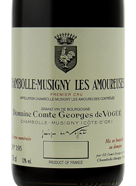 Domaine Comte Georges de Vogue Domaine Comte Georges de Vogüé Chambolle-Musigny Premier Cru Les Amoureuses 1995