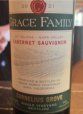 Grace Family Vineyards Cornelius Grove Cabernet Sauvignon 2021
