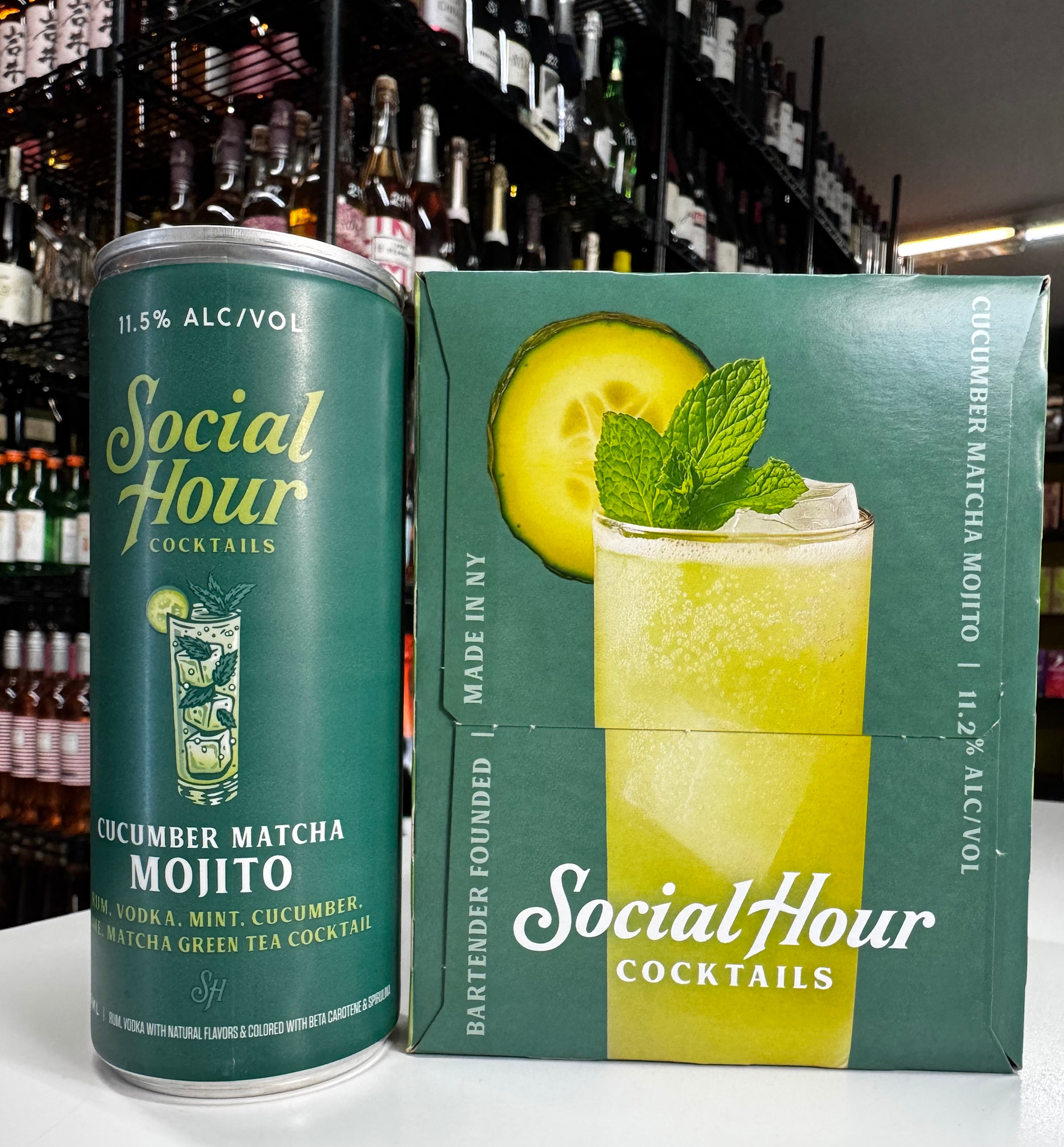 Social Hour Social Hour Cucumber Matcha Mojito Cocktail 250ml