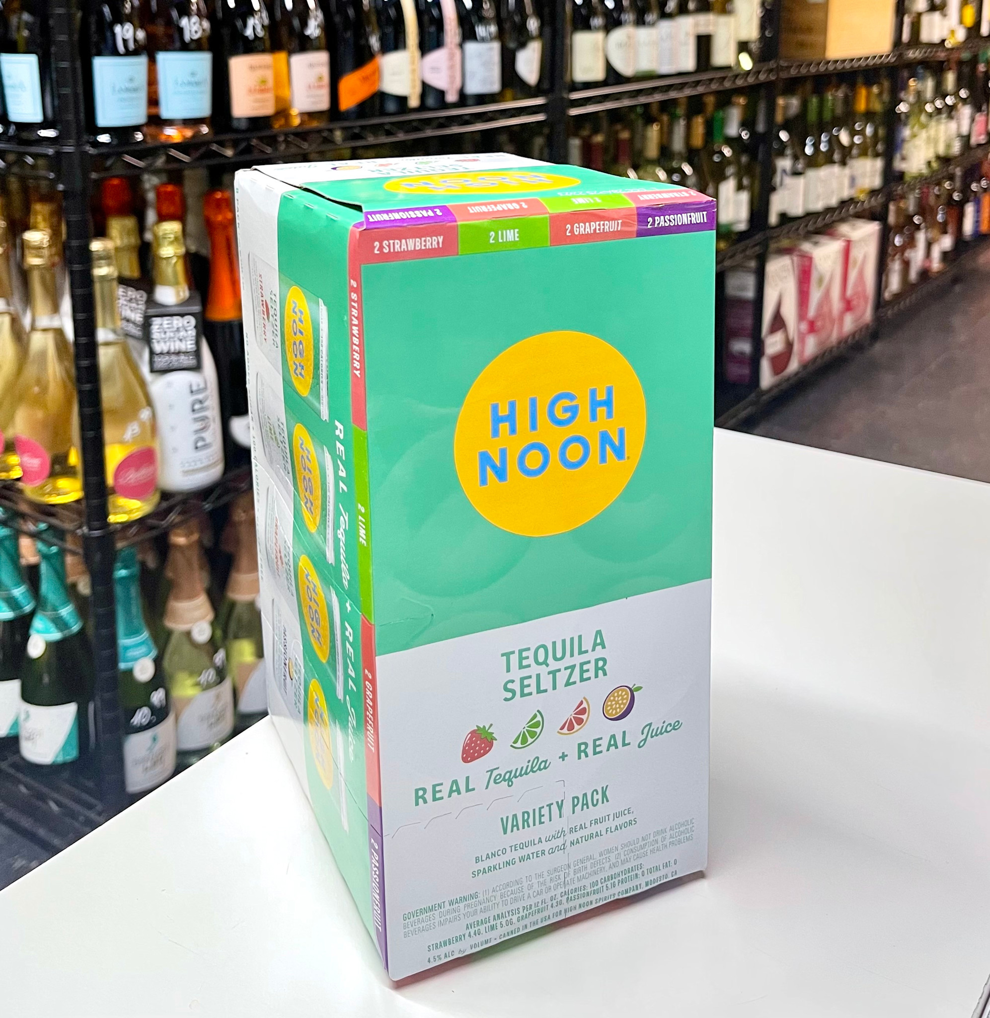 High Noon Tequila Seltzer Variety 8-Pack 355ml