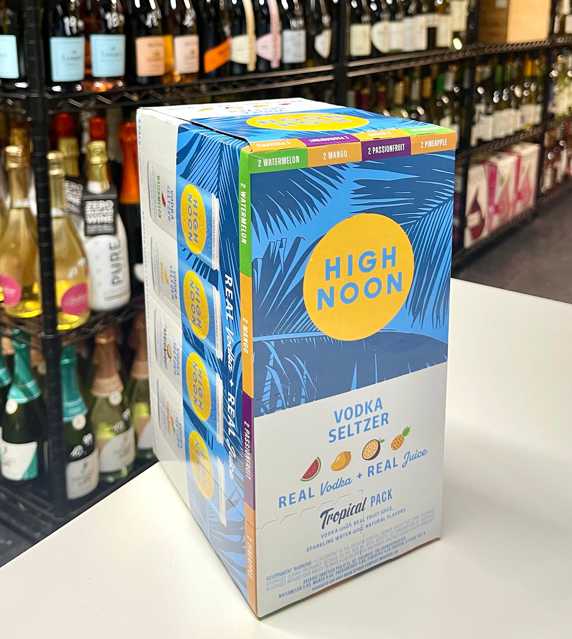 High Noon Sun Sips High Noon Vodka Seltzer Tropical Variety 8-Pack 355ml