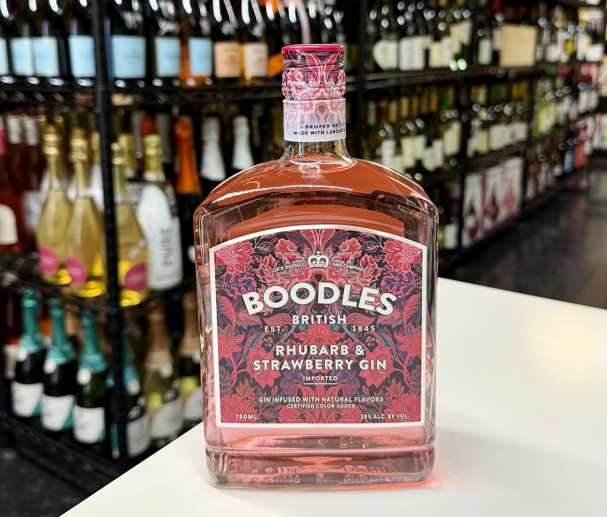 Boodles British Rhubarb & Strawberry Gin 750ml