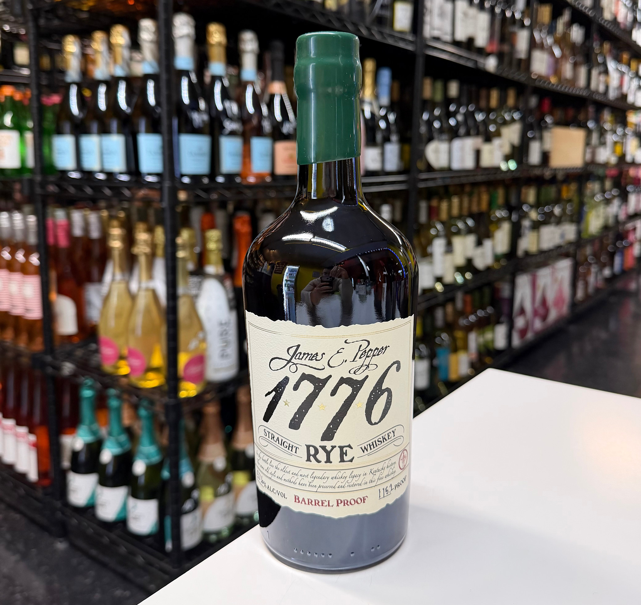 James E. Pepper 1776 Barrel Proof Straight Rye Whiskey 750ml