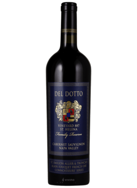 Del Dotto Del Dotto Vineyard 887 St. Emilion Fouquet French Oak Family Reserve North/Front Cabernet Sauvignon 2016