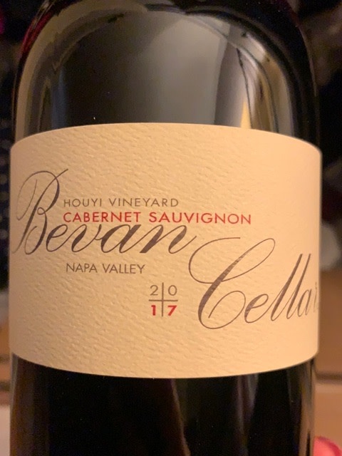 Bevan Cellar Bevan Cellars Houyi Vineyard Cabernet Sauvignon 2019