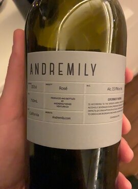 Andremily Andremily Wines Rosé 2017