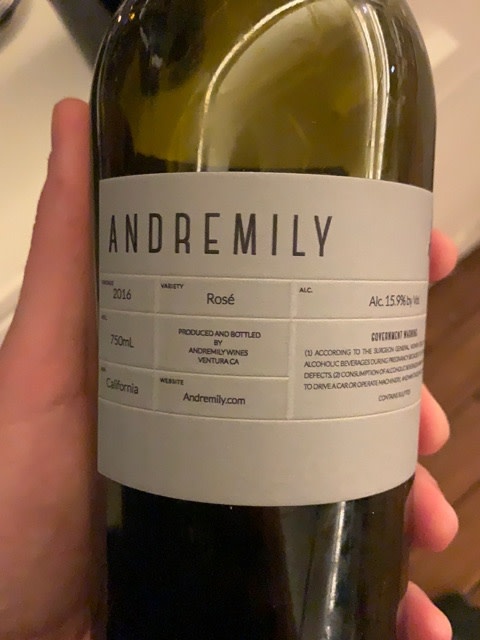 Andremily Andremily Wines Rosé 2017