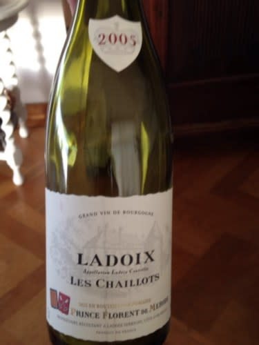 Prince Florent de Mérode Ladoix 'Les Chaillots' 2005