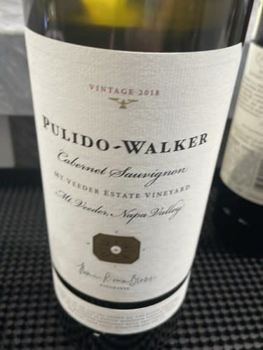 Pulido-Walker Mt. Veeder Estate Vineyard Cabernet Sauvignon 2022
