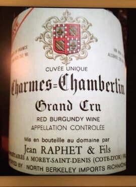 Gérard Raphet Cuvée Unique Reserve Charmes-Chambertin Grand Cru 2022
