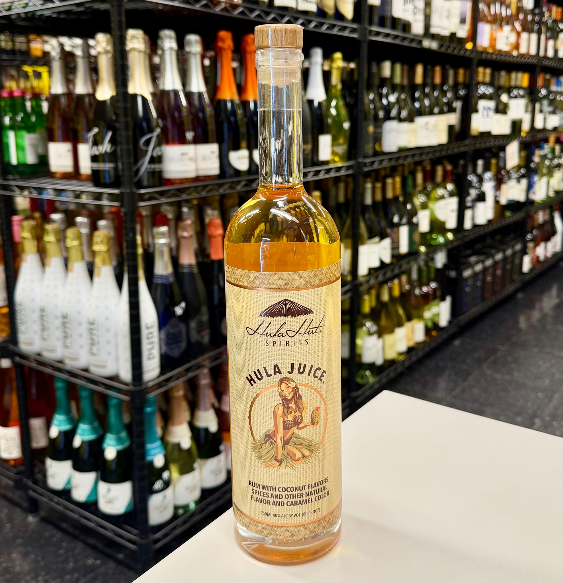 Hula Hut Juice Spiced Coconut Rum 750ml