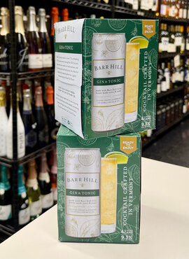 Barr Hill Gin & Tonic Cocktail 4 Pack 355ml
