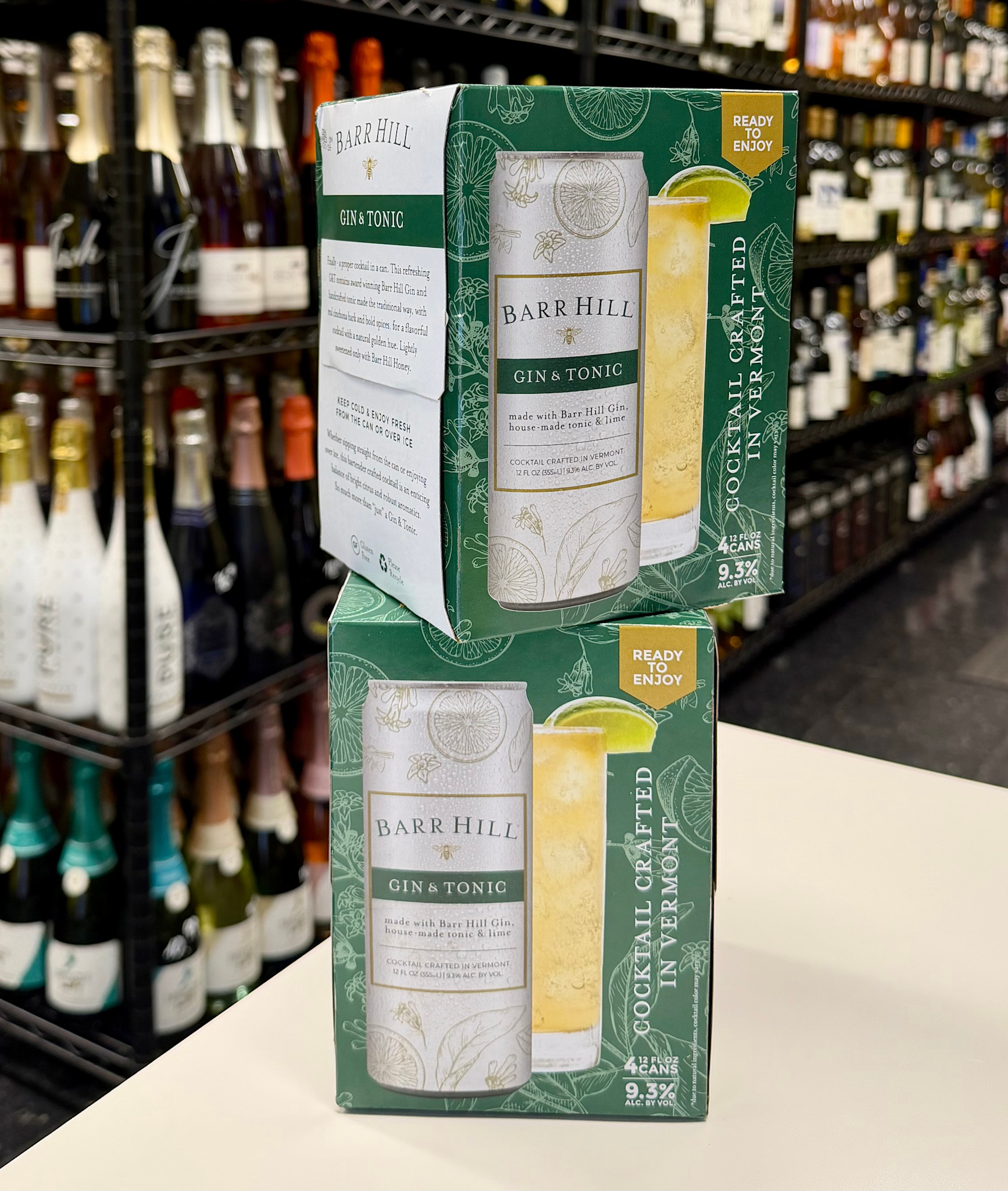 Barr Hill Gin & Tonic Cocktail 4 Pack 355ml